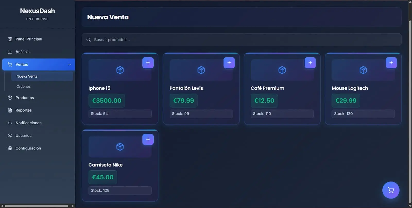 Pantalla 2 del proyecto Plataforma de E-commerce